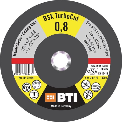 Trennscheiben, BSX TurboCut Inox, BSX Turbo-Cut Inox, BSX Turbo Cut Inox